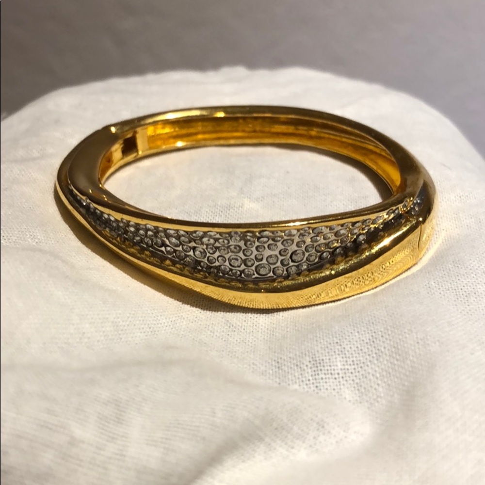 Alexis Bittar Gold Miss Havisham Bangle